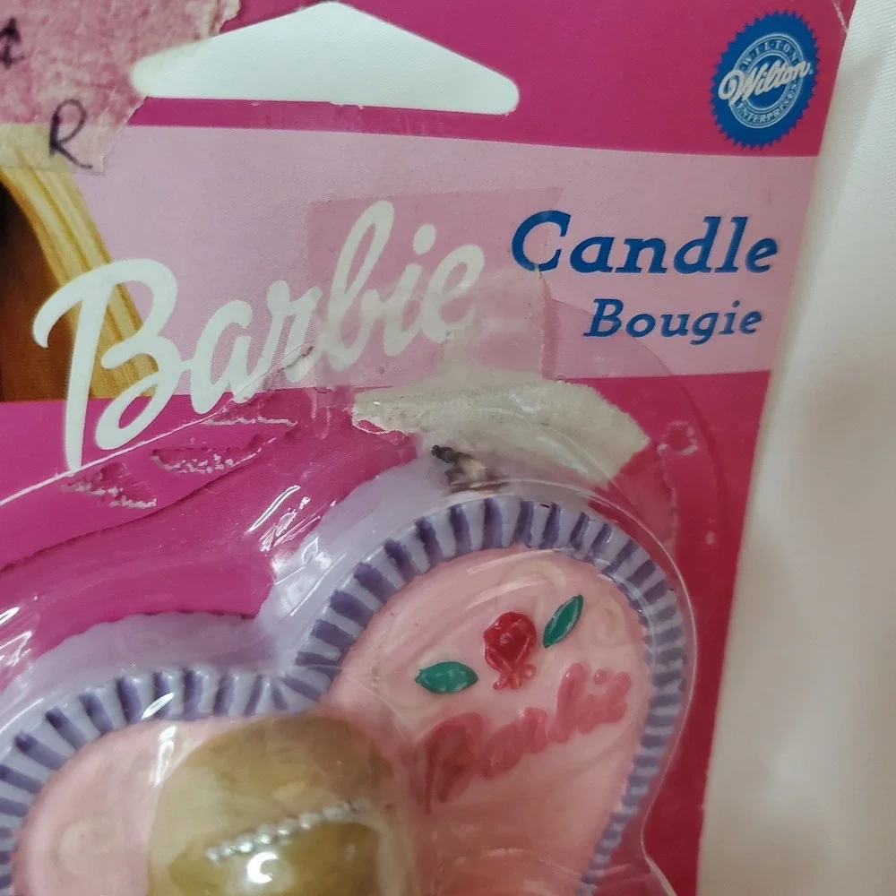 Barbie‎ Candle Mattel Pink Purple Vintage Birthday Used In Box